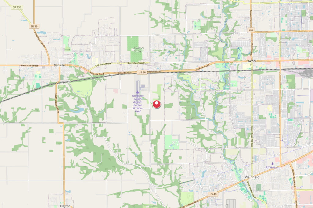 Map of Avon, Indiana