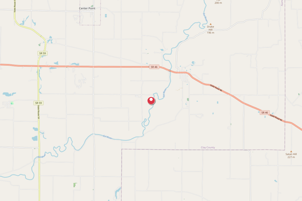 Map of Bowling Green, Indiana