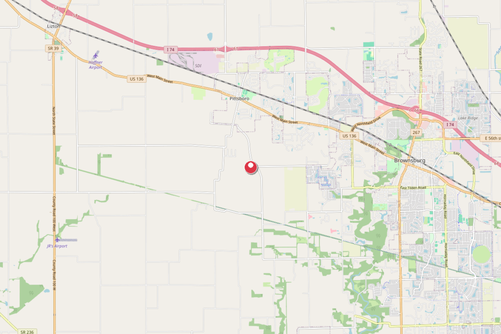 Map of Brownsburg, Indiana