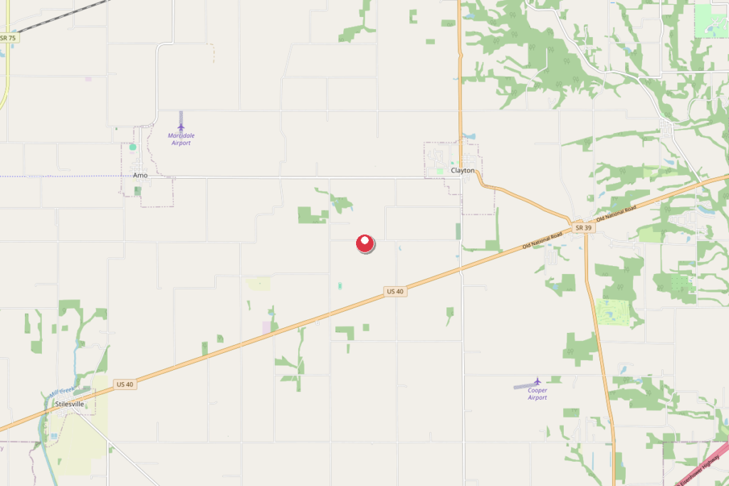 Map of Clayton, Indiana