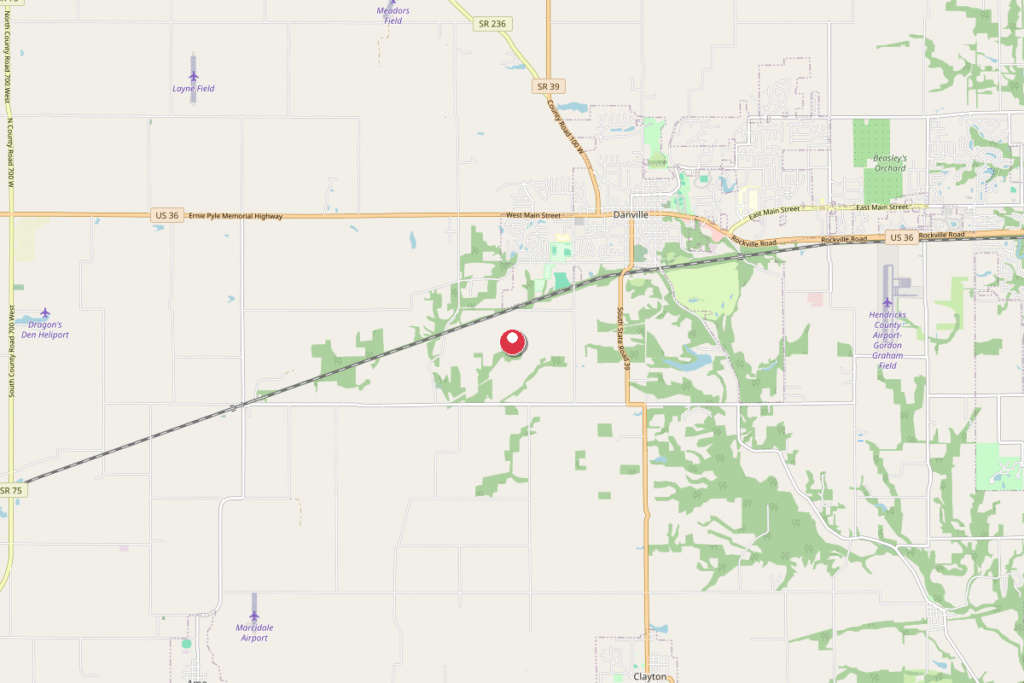 Map of Danville, Indiana