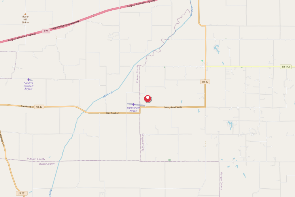 Map of Eminence, Indiana