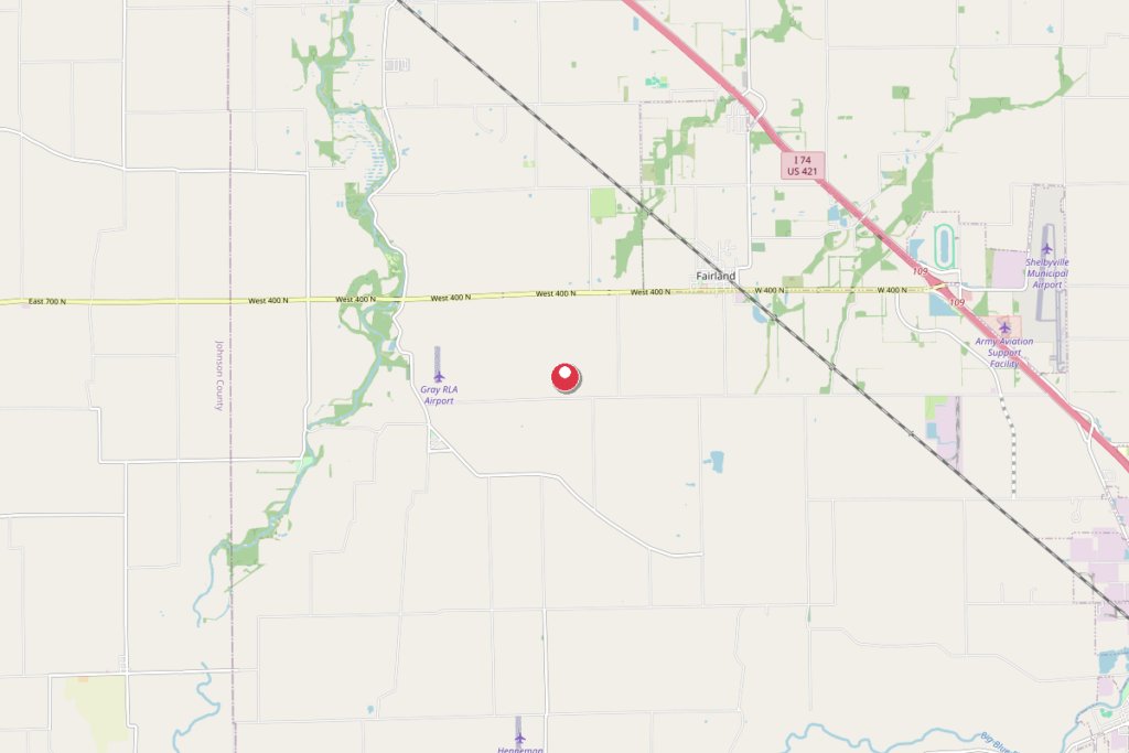 Map of Fairland, Indiana