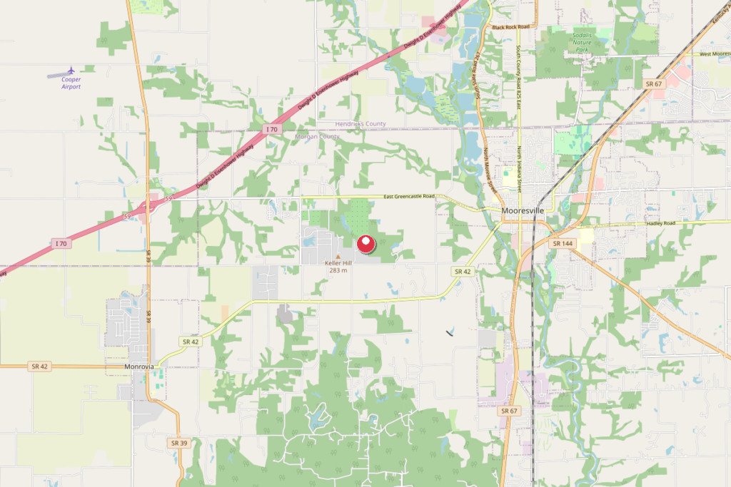 Map of Mooresville, Indiana