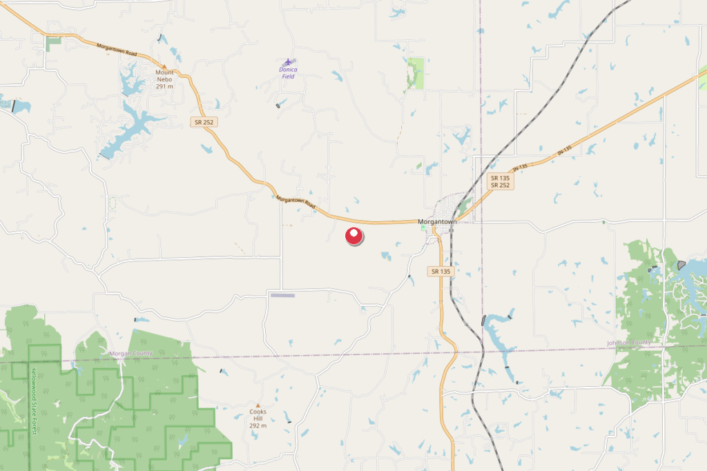 Map of Morgantown, Indiana