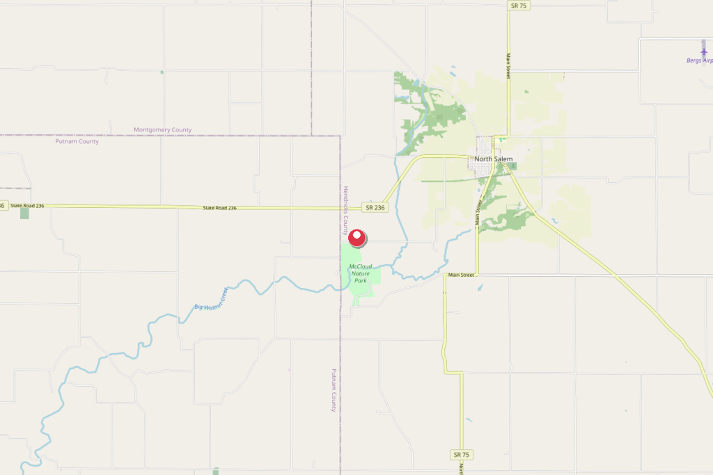 Map of North Salem, Indiana