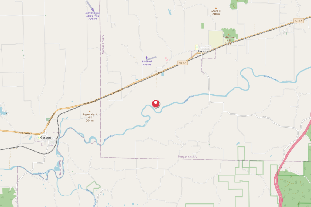 Map of Paragon, Indiana