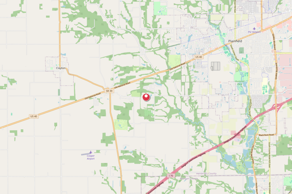 Map of Plainfield, Indiana