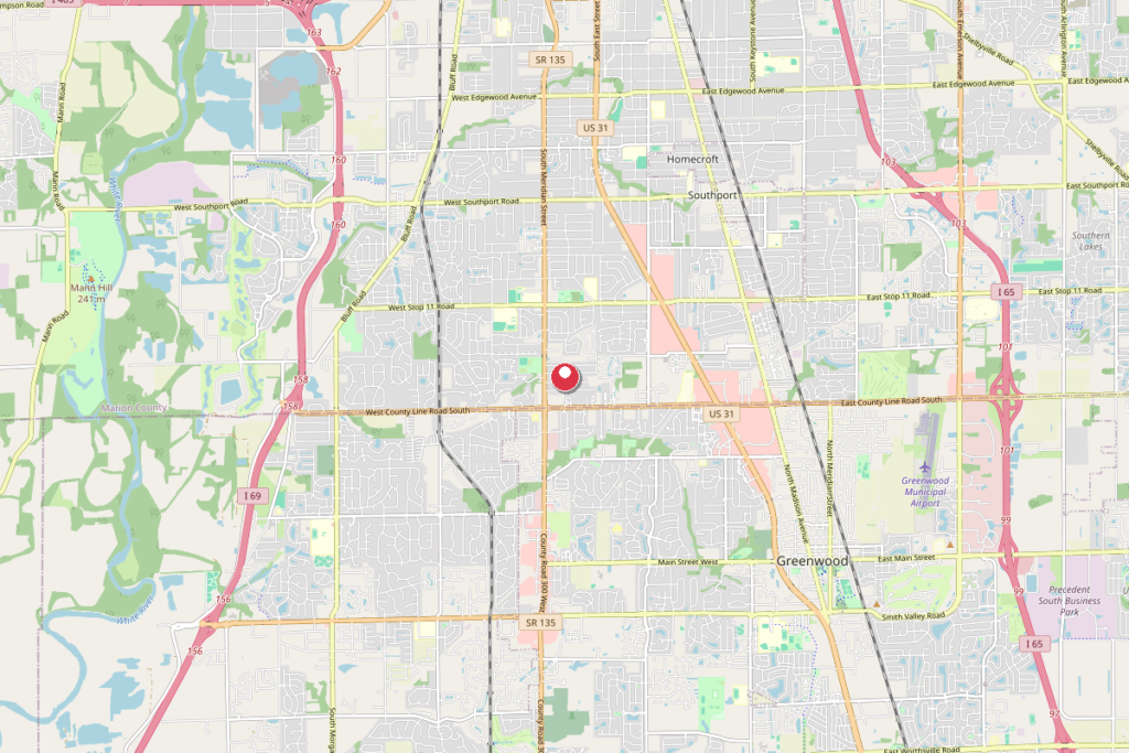 Map of Southport, Indiana