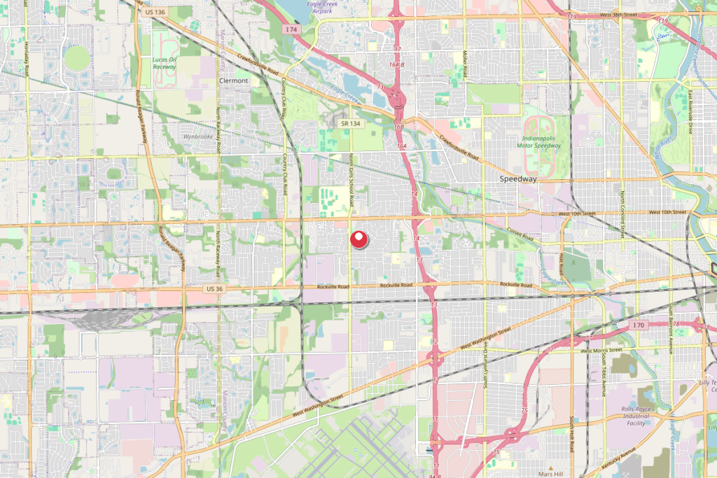 Map of Speedway, Indiana