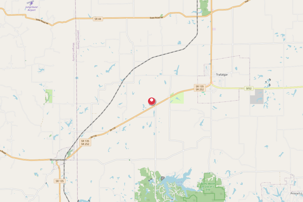 Map of Trafalgar, Indiana